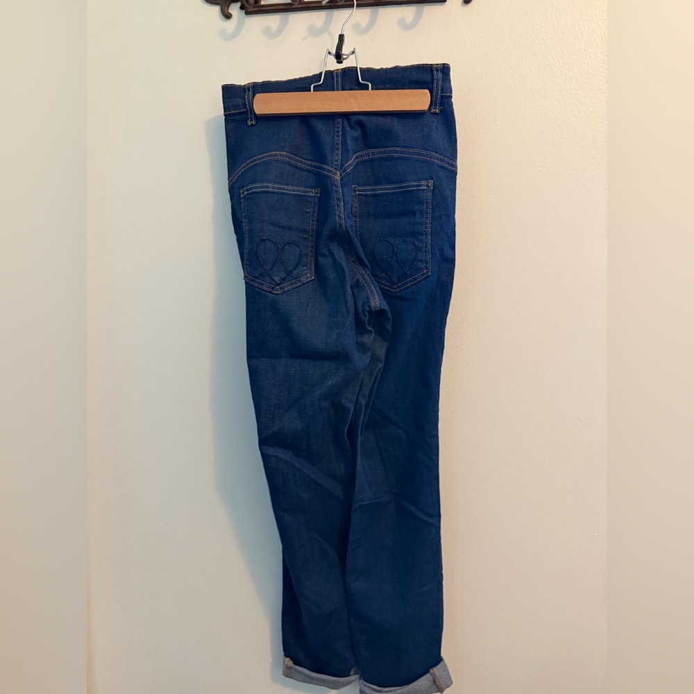 Women's Lady K Loves Vintage Reproduction Stretchy High Rise Blue Jeans Medium - Picture 2 of 6